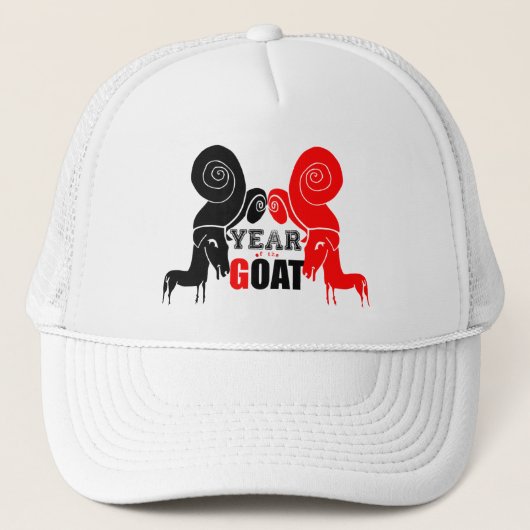 Chinees jaar dierentuin Trucker Hat Trucker Pet (Voorkant)