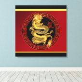  Chinees Jaar van de Draak 2012 Canvas Afdruk (Insitu (Houten vloer))