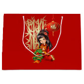 Chinees Jaar van de Draak | Aangepaste naam Groot Cadeauzakje (Voorkant)