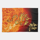 Chinees jaar van de draak Aziatische handdoek met  (Horizontaal)