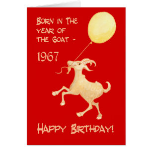 Chinees jaar van de geit geboren in 1967