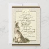 Chinees jaar van de konijn kaart (Achterkant)