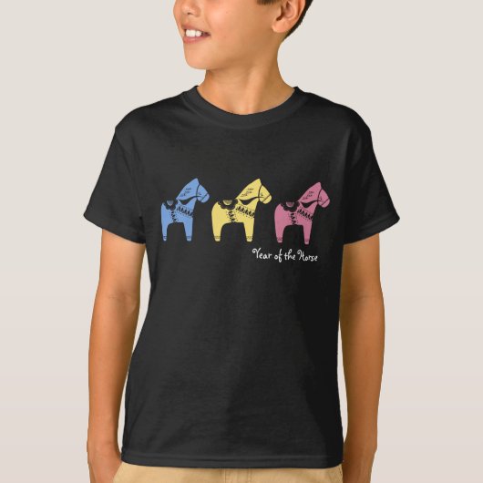 Chinees jaar van de paarden t-shirt (Voorkant)