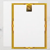 Chinees Jaar van de Ram, Golden Framed Chinese Ram (Voorkant / Achterkant)