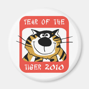 Chinees jaar van de tijger 2010 magneet