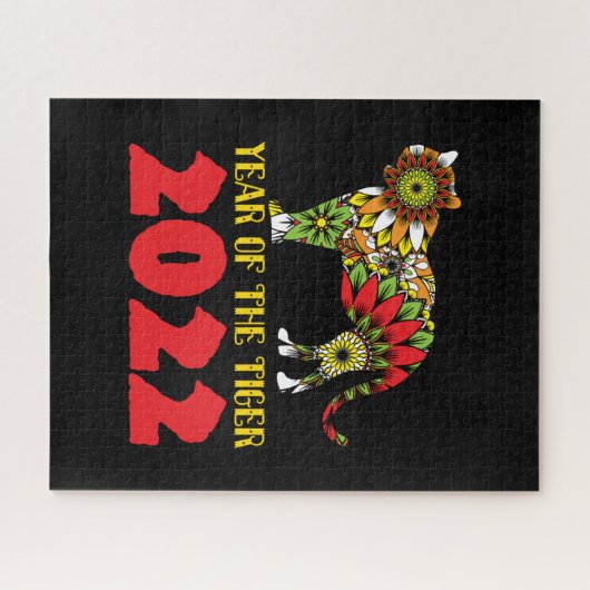 Chinees Jaar van de Tijger 2022 Legpuzzel (Horizontaal)