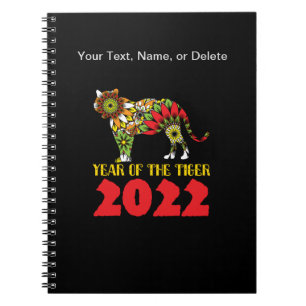 Chinees Jaar van de Tijger 2022 Notitieboek