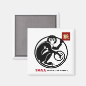Chinees Jaar van het Aangepast Jaar van de Sleutel Magneet (Voorkant / Achterkant)