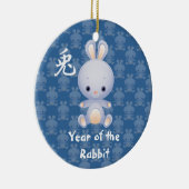 Chinees jaar van het konijn keramisch ornament (Rechts)