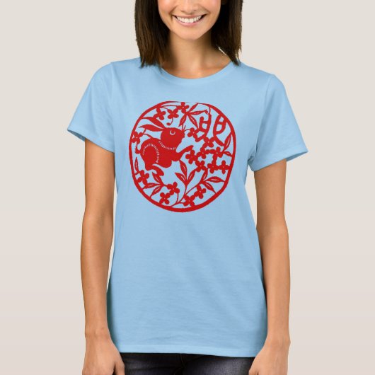 Chinees jaar van het T-shirt konijn (Voorkant)
