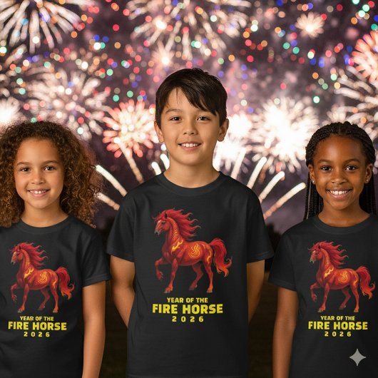 Chinees Jaar van het Vuurpaard 2026 T-shirt