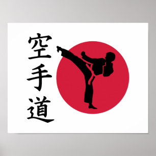 Chinees Karaatstrijder Poster
