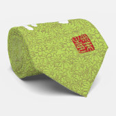 Chinees Karakter "Orchidee" met het Stropdas van (Opgerold)