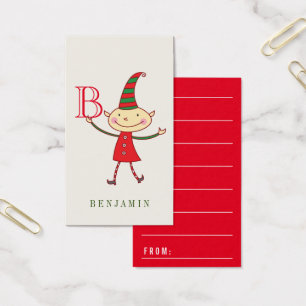 Chinees kerstcadeautje met cadeau Label voor feest Visitekaartje