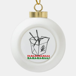 Chinees kerstfeest - feestdag Humor -.png Keramische Bal Ornament
