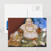 Chinees lachend Boeddha Briefkaart (Voorkant / Achterkant)