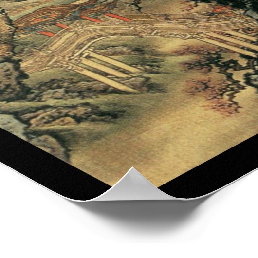 Chinees landschap (III) Poster (Hoek)