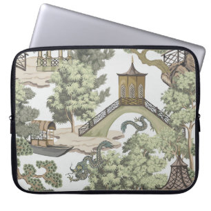  Chinees landschap naadloos. Chinoi Laptop Sleeve