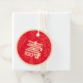 Chinees "langlevendig" Birthday Label (100+) (In situ)