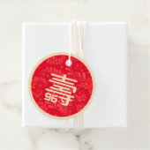 Chinees "langlevendig" Birthday Label (ongeacht de (In situ)