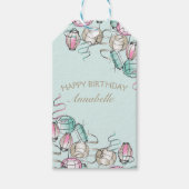 Chinees Lantaarn & Lint Gift Label Cadeaulabel (Voorkant)