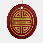 Chinees levensymbool keramisch ornament (Links)