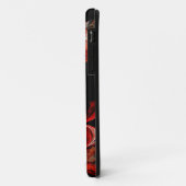 Chinees liefdessymbool op rode fractaal Case-Mate iPhone case (Achterkant/links)