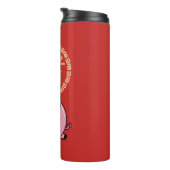 Chinees Lunar Nieuwjaar van het Varkensrood Lucky Thermosbeker (Geroteerd rechts)