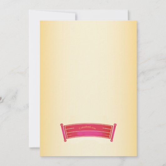 Chinees Man Uitnodiging (Achterkant)