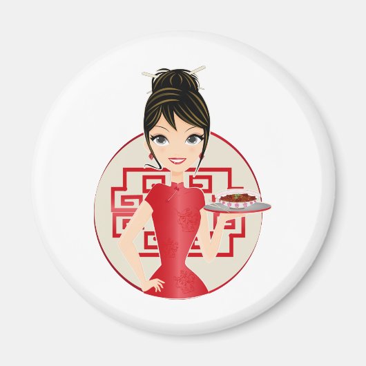 Chinees meisje magneet (Voorkant)