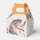 Chinees Monkey Jaar Japans schilderij Verjaardag G Bedankdoosjes (Achterkant)