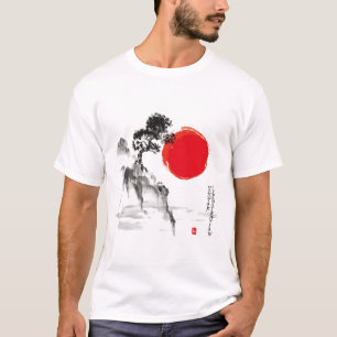 Chinees Mountain T-shirt – Schilderachtig Natuur K