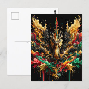 Chinees Nieuw Maanjaar van Draak, Postcrossing Briefkaart