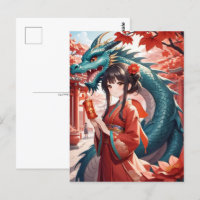 Chinees Nieuw Maanjaar van Draak, Postcrossing