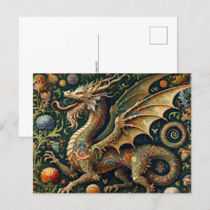 Chinees Nieuw Maanjaar van Draak, Postcrossing Briefkaart