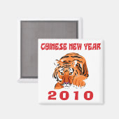 Chinees Nieuwjaar 2010 Gift Magneet (Voorkant / Achterkant)