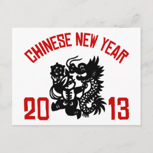 Chinees Nieuwjaar 2013 Feestdagenkaart