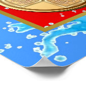 Chinees nieuwjaar 2013 van de slang poster (Hoek)