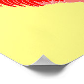 Chinees nieuwjaar 2017 Jaar van de rooster Poster (Hoek)