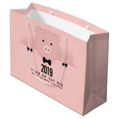 Chinees nieuwjaar 2019 groot cadeauzakje (Achterkant Gekanteld)