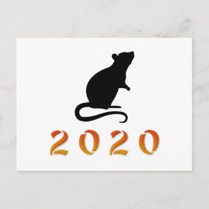 Chinees nieuwjaar 2020 briefkaart