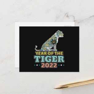 Chinees Nieuwjaar 2022 - Witte Tijger Briefkaart