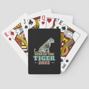 Chinees Nieuwjaar 2022 - Witte Tijger Pokerkaarten