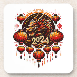 chinees nieuwjaar 2024 bier onderzetter