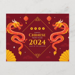 Chinees Nieuwjaar 2024 Briefkaart