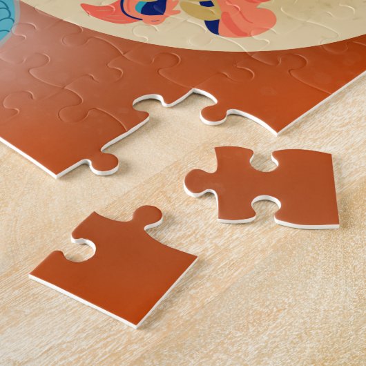 Chinees Nieuwjaar 2024 Jaar van de Draak Legpuzzel (Zijkant)