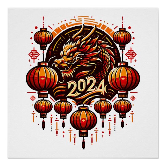 Chinees Nieuwjaar 2024 Perfect Poster (Voorkant)