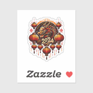chinees nieuwjaar 2024 sticker