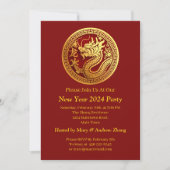 Chinees Nieuwjaar 2024 Voeg naam & details toe, Dr Kaart (Voorkant)