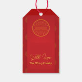 Chinees Nieuwjaar 2025 Fu ideogram gepersonaliseer Cadeaulabel (Achterkant)